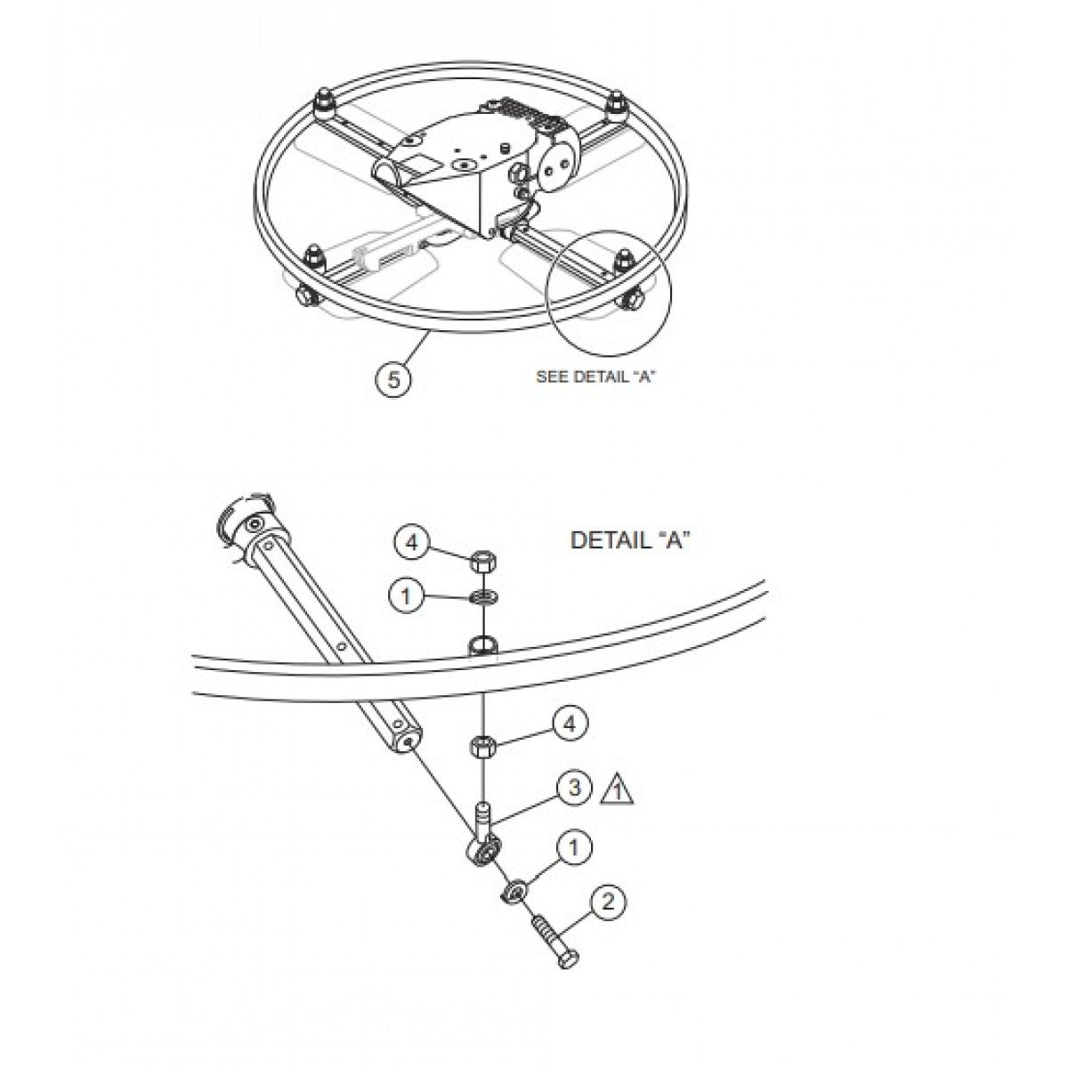 HPLA/HPHA-SERIES 46" Stabilizer Ring Assembly Parts by Multiquip Whiteman