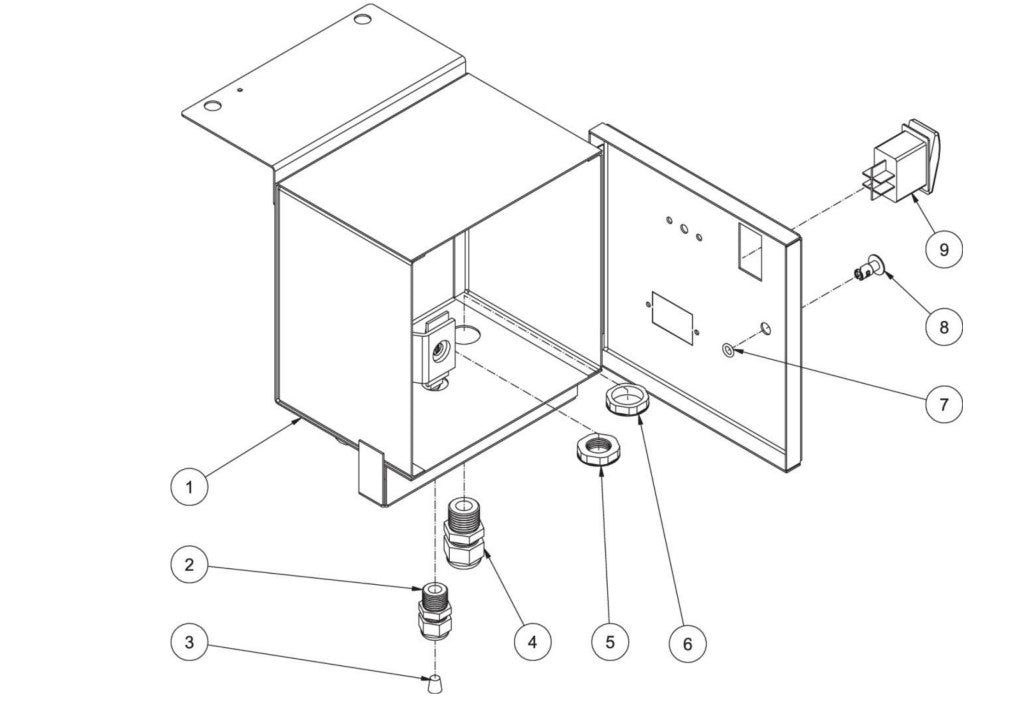 HS Gasoline-Diesel Models Electric Box Assembly Parts by Mi-T-M