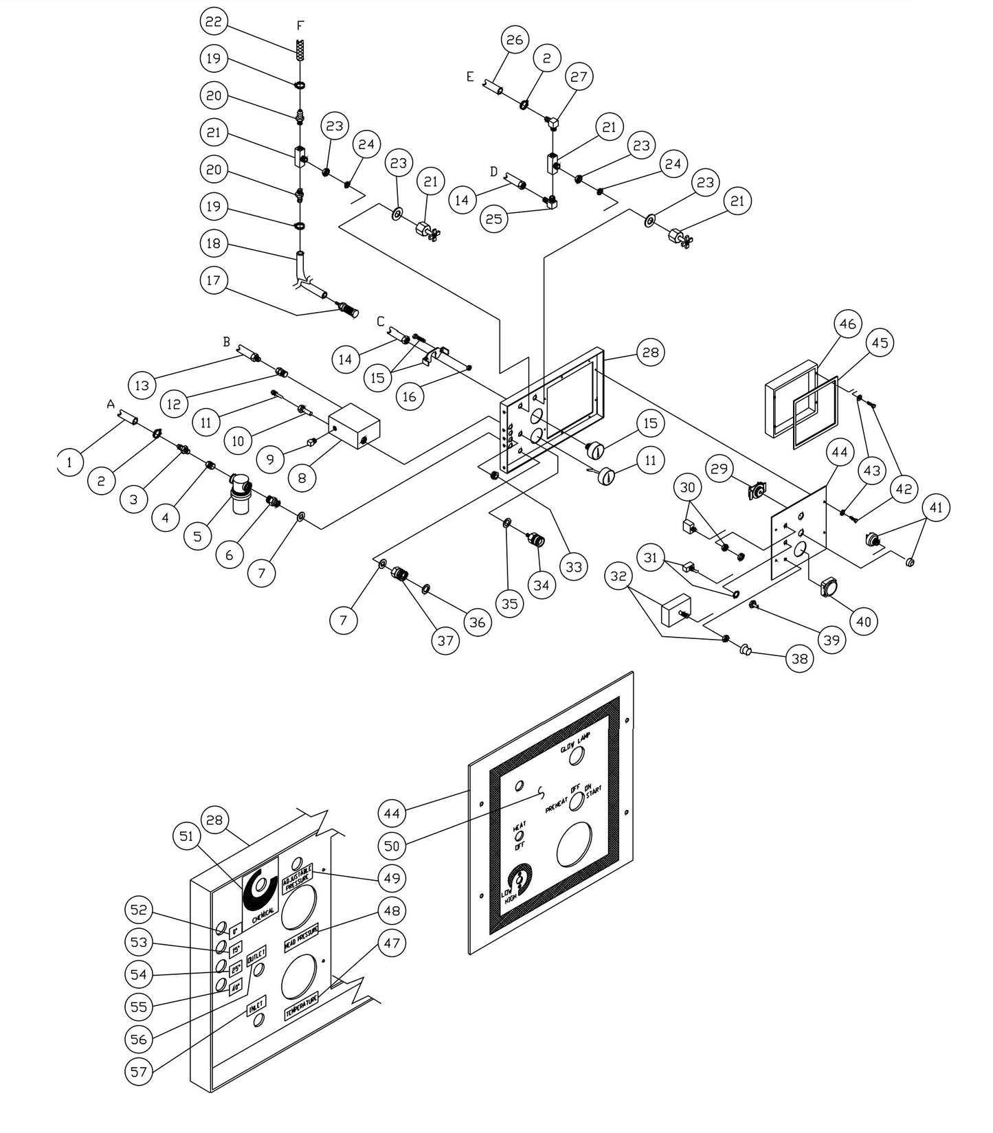 HS-3005-CMK0 Control Panel Assembly Parts by Mi-T-M