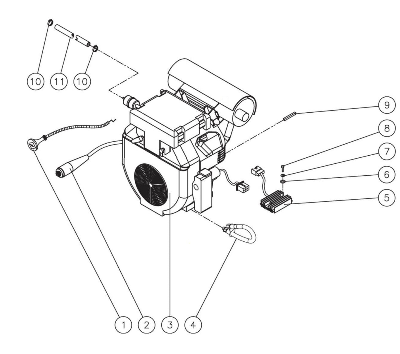 HS-3008-0MGH, HS-3008-1MGK, HDC-3505-0H6G Engine Assembly Parts by Mi-T-M