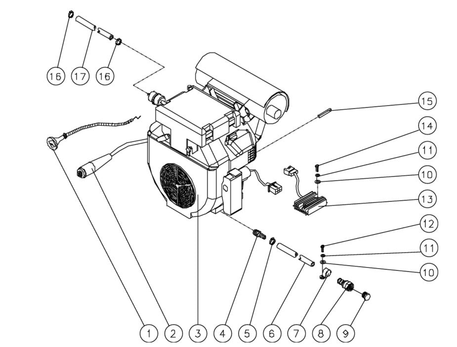 HDS-3505-0H6A, HDS-3505-0H6G (sn:0-99999999) Engine Assembly Parts by Mi-T-M