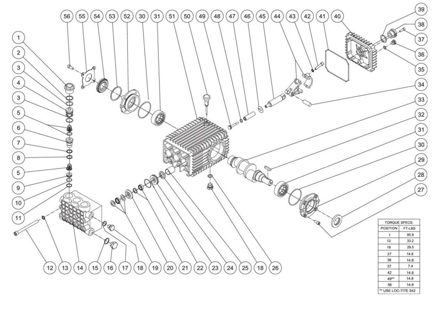 HS-4005-0MDK, HDS-4005, HDS-4005-1H6G, HDS-4005-2H6G Pump Assembly Parts by Mi-T-M