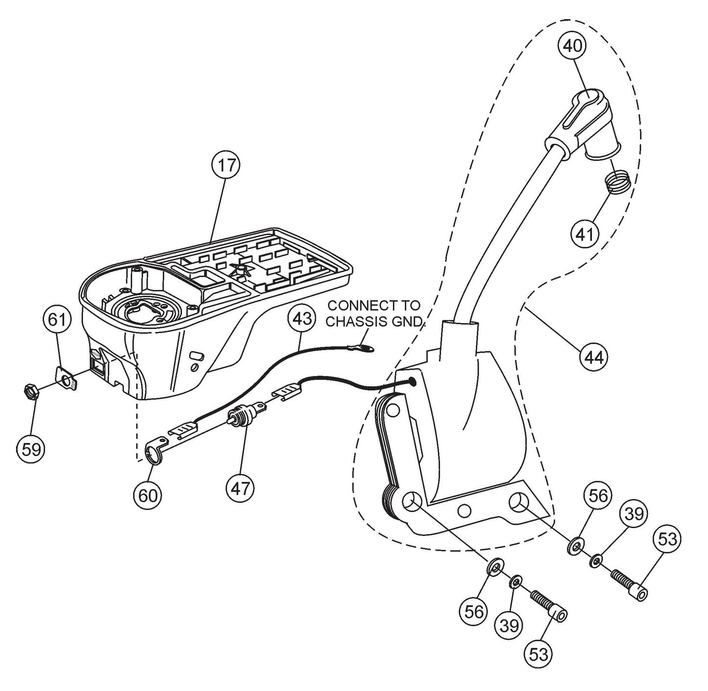 HS62 Cut-Off Saw - Ignition Coil Assembly Parts