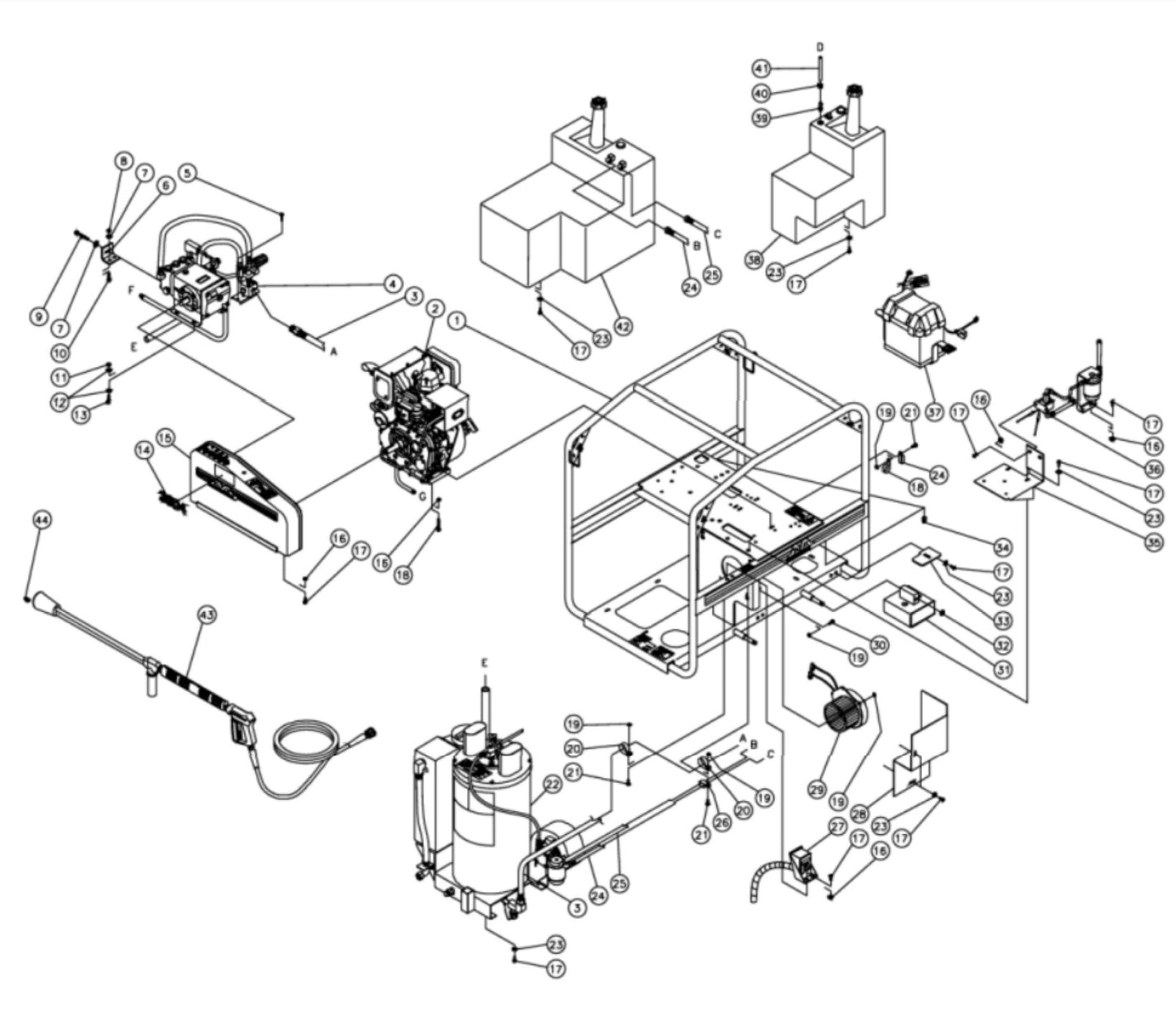 HSD-3004-0MDY Frame Assembly parts By MiTM