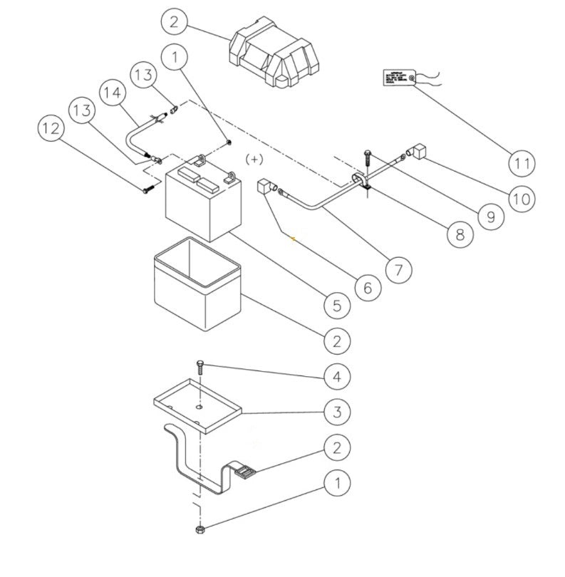 HSD-3004-0MDY, HSD-3505-0MGH Battery Box Assembly parts By MiTM