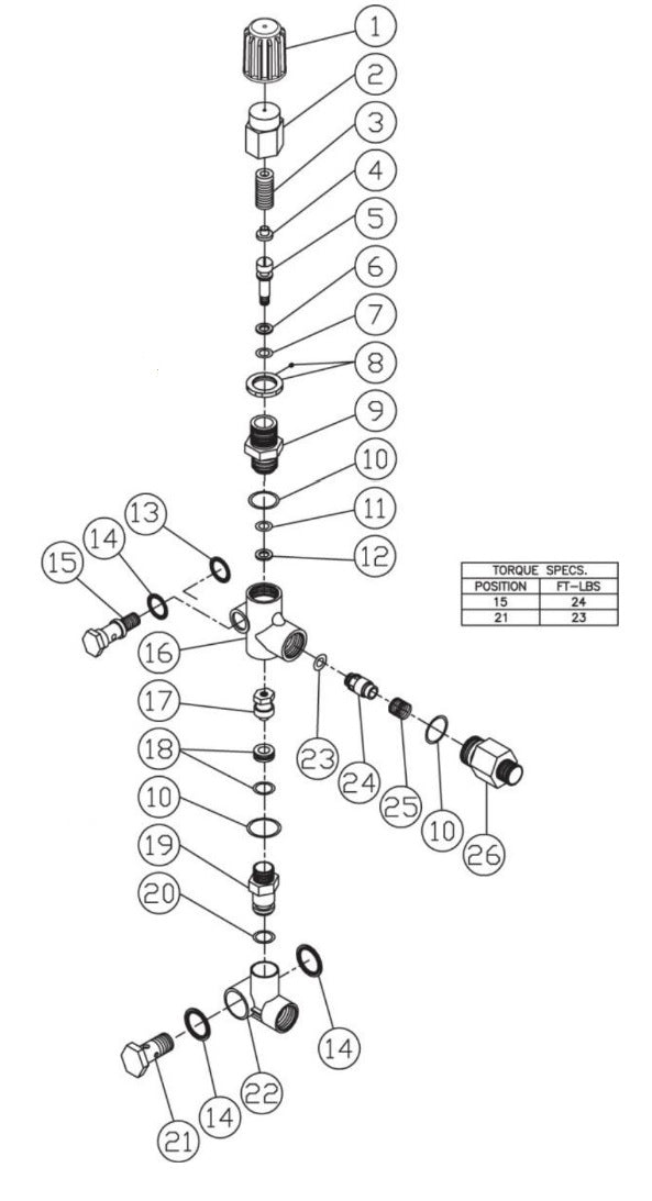 HSE-1002-0MG10, HSE-1502-0MG10, HSE-2003-0MG10, DH-1002, DH-1502, DH-2003 Unloader Assembly Parts by Mi-T-M