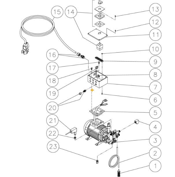 HSE-1250-0M11 (sn:0-15025498) Motor//Pump Assembly Parts by Mi-T-M