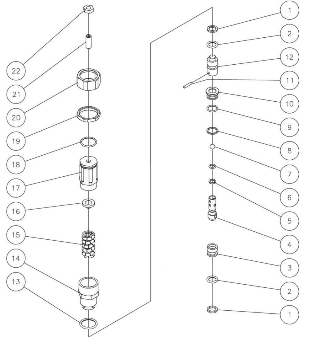 HSE-1250-0M11 Unloader Assembly Parts by Mi-T-M