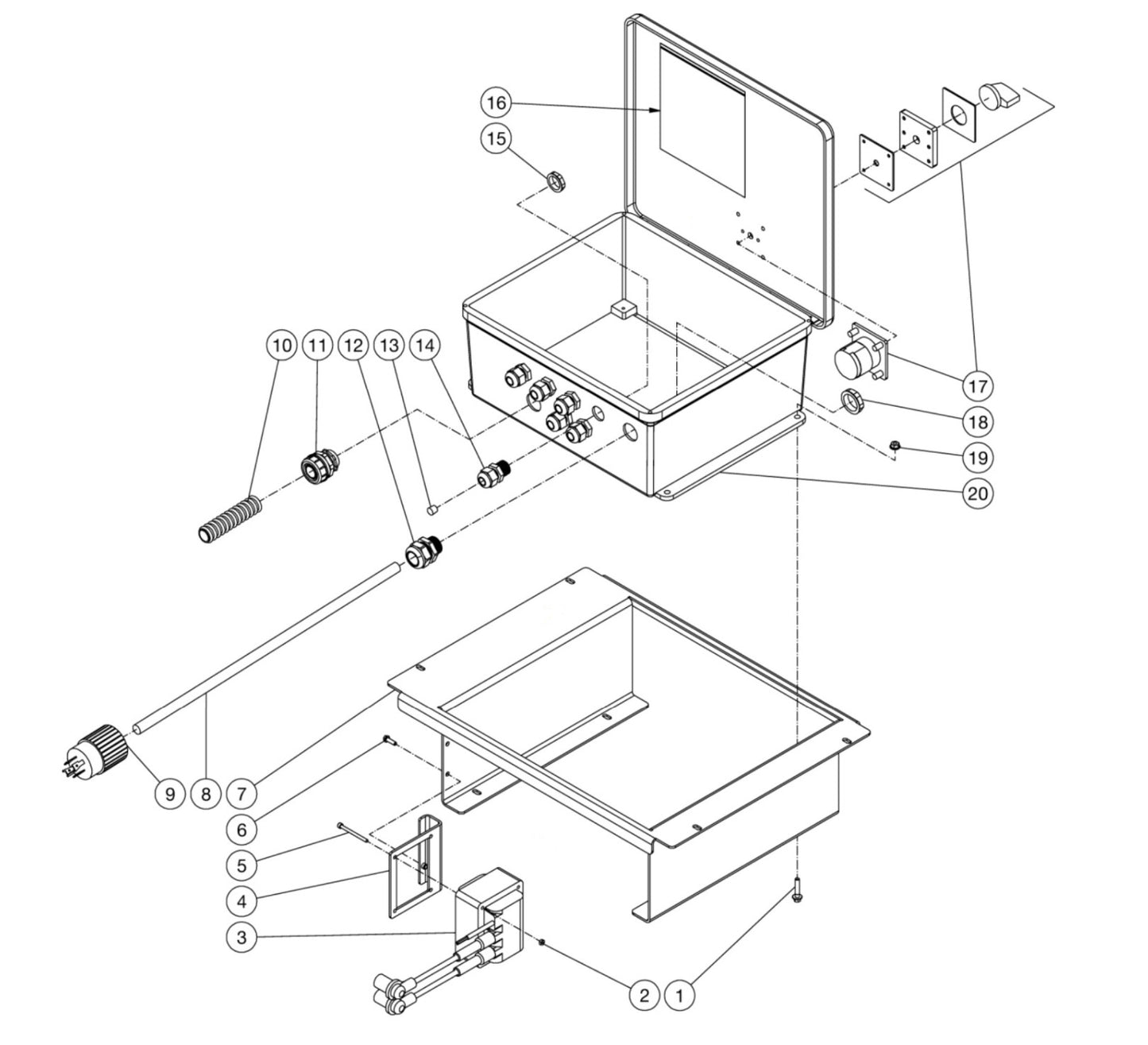 HSE-2504-0M10, DH-2504-SE0E2G Control Panel Assembly Parts by Mi-T-M