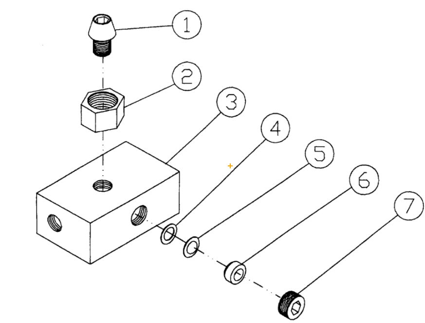 HSP-2003-0MGH, HSP-2003-0MGV (sn:0-26203) Burst Disk Assembly Parts by Mi-T-M