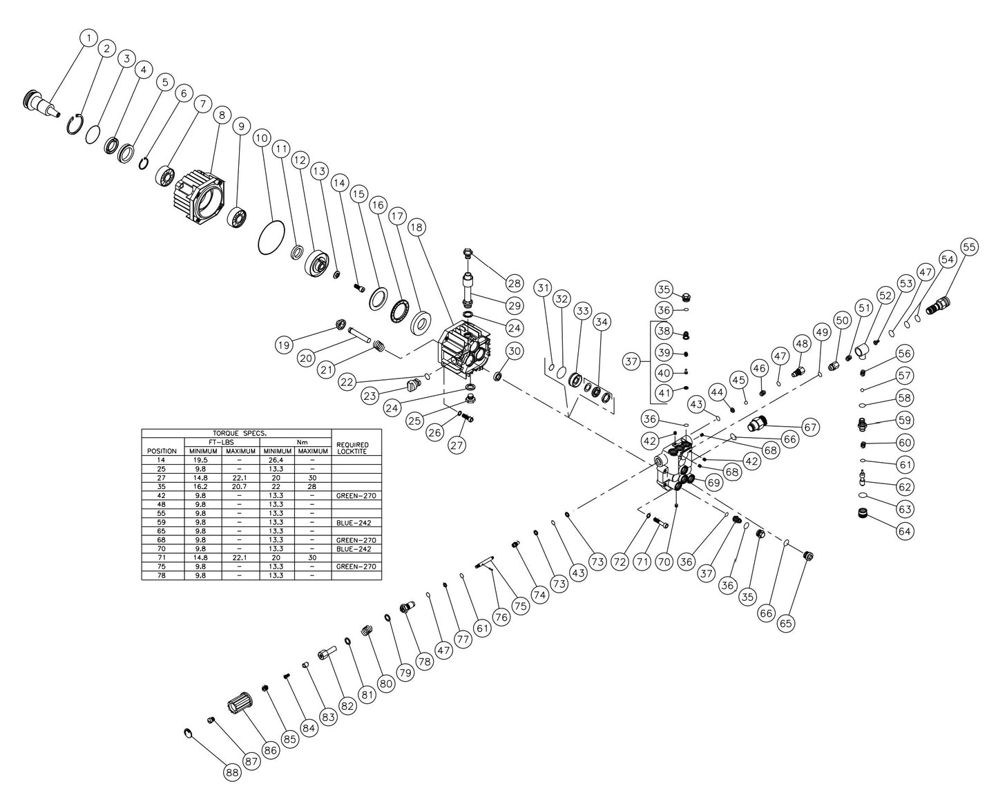 HSP-2003-0MGH, HSP-2003-0MGV High Pressure Pump Parts by Mi-T-M