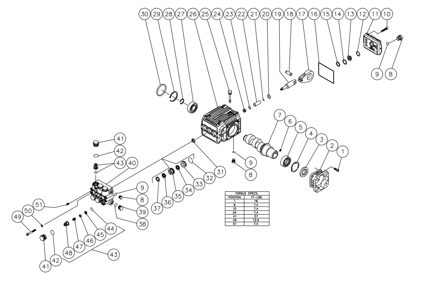 HSP-3000-0MGH, HSP-3000-0MGM (sn:0-99999999) High Pressure Pump Parts by Mi-T-M