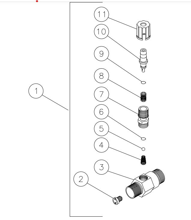 HSP-2403-1MGH (sn:15010744-15035591), HSP-3000-0MGH/0MGM, Detergent Injector Parts by Mi-T-M
