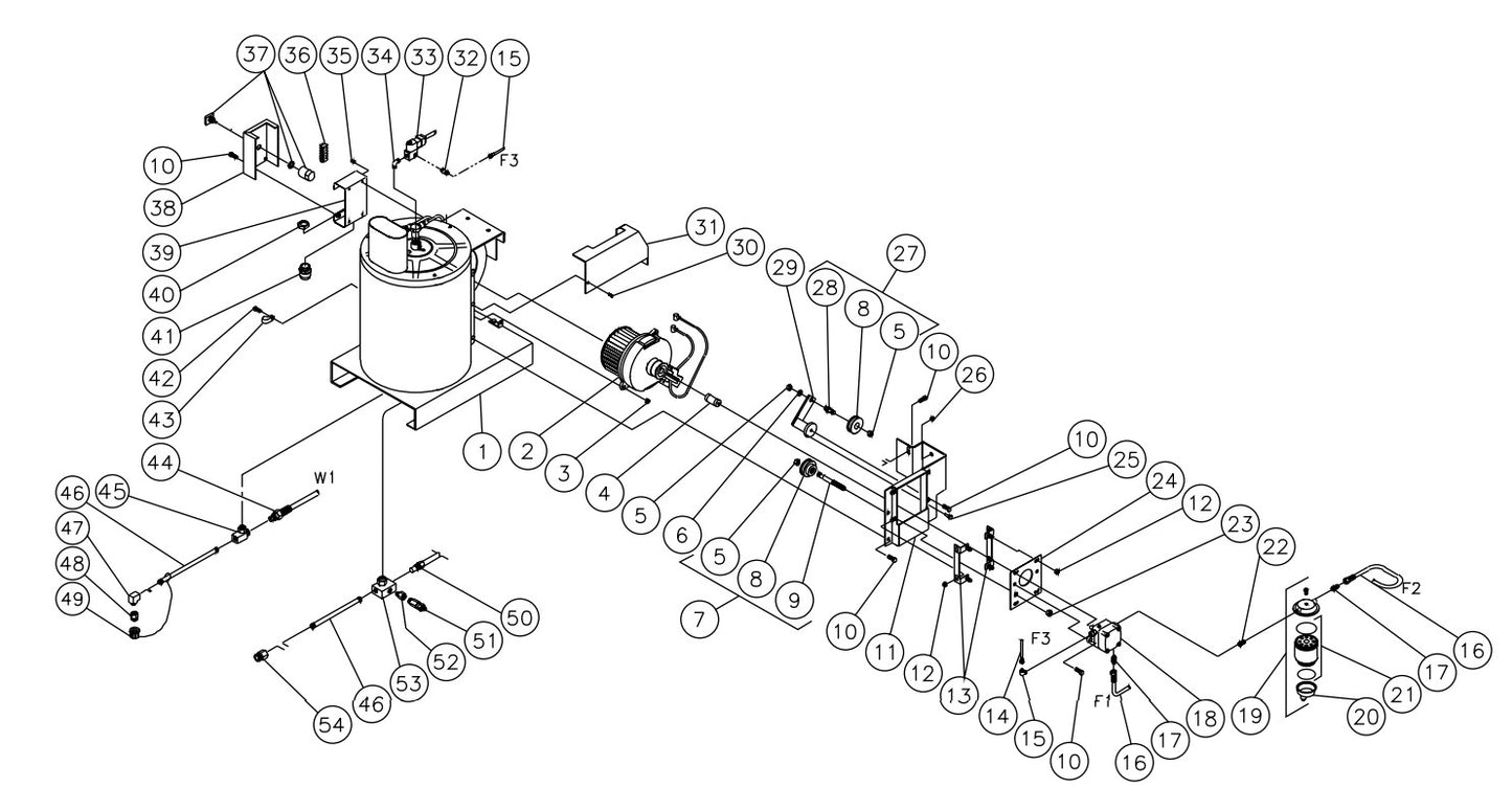 HSP-2403-3MGH (sn:15010744-15035591), HSP-2403-3MGR (sn:0-15035591) Heat Exchanger//EMF System Parts by Mi-T-M
