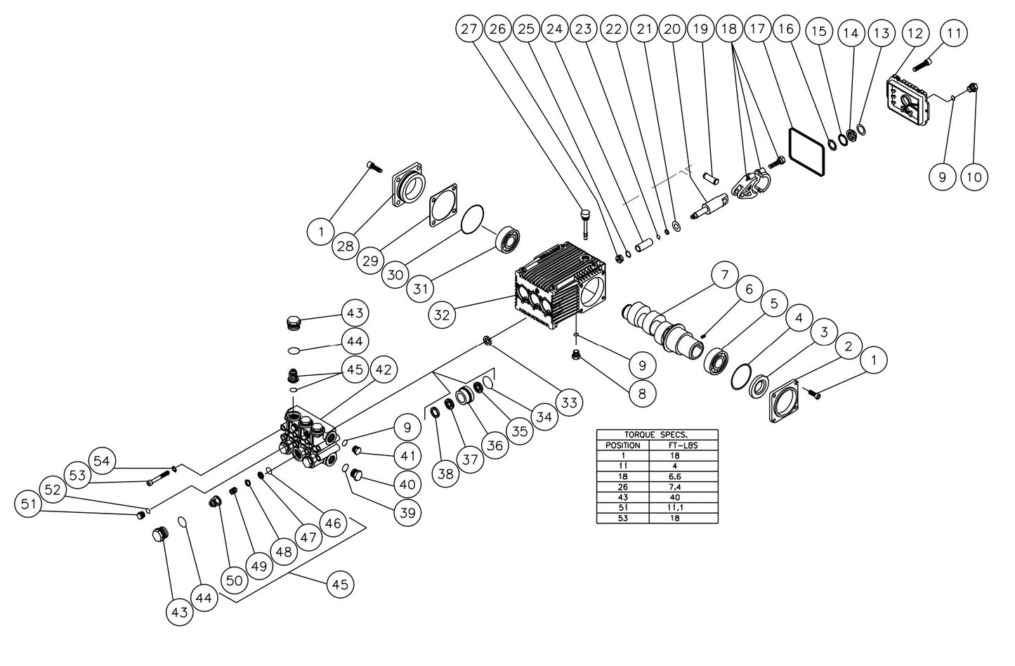 HSP-3504-3MGH/3MGV, HSP-3504-3MGH/3MGV/3MGM/3MGR, HDD-3804-0V6A High Pressure Pump Assembly Parts by Mi-T-M