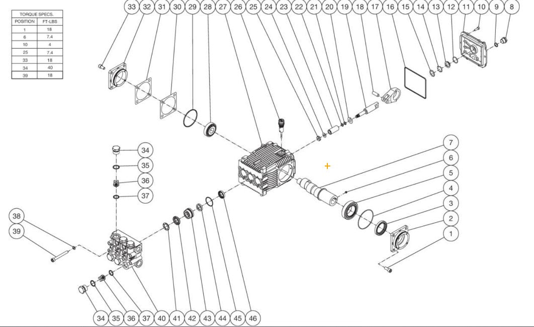 HSP-4004, DH-3504, DH-4004, HDD-3504 High Pressure Pump Assembly Parts by Mi-T-M