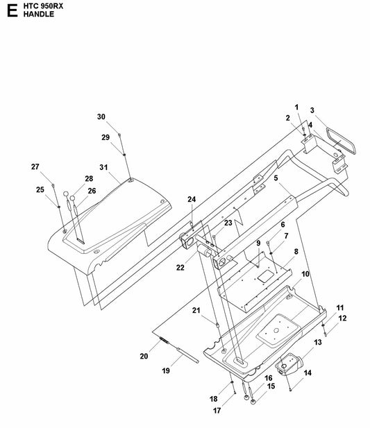 HTC 950 RX Handle Assembly-1 Parts