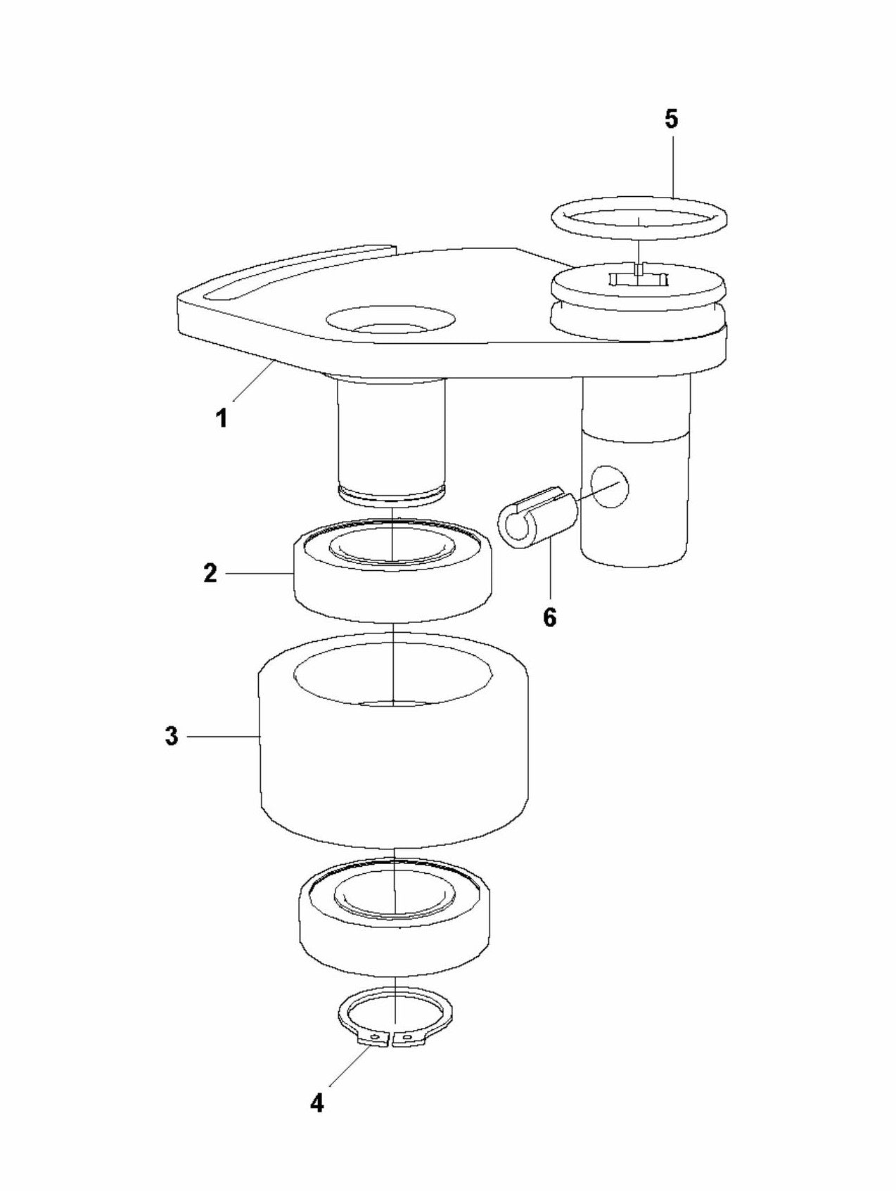 HTC T5 (4 KW) Idler Pulley Assembly Parts