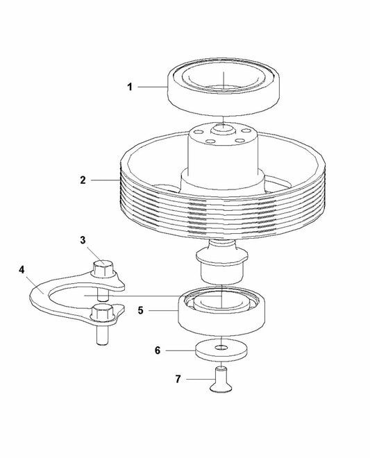 HTC T5 (4 KW) Pulley Assembly Parts