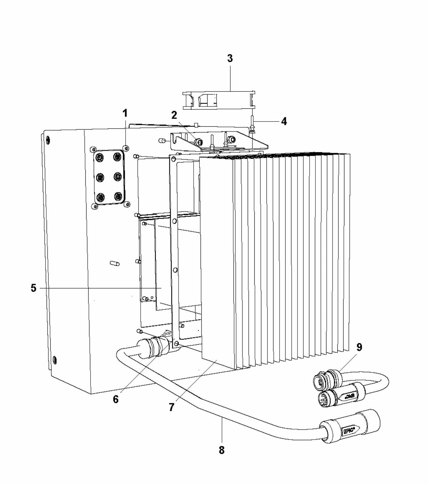 HTC T5 (2.2 kW) Inverter Assembly Parts