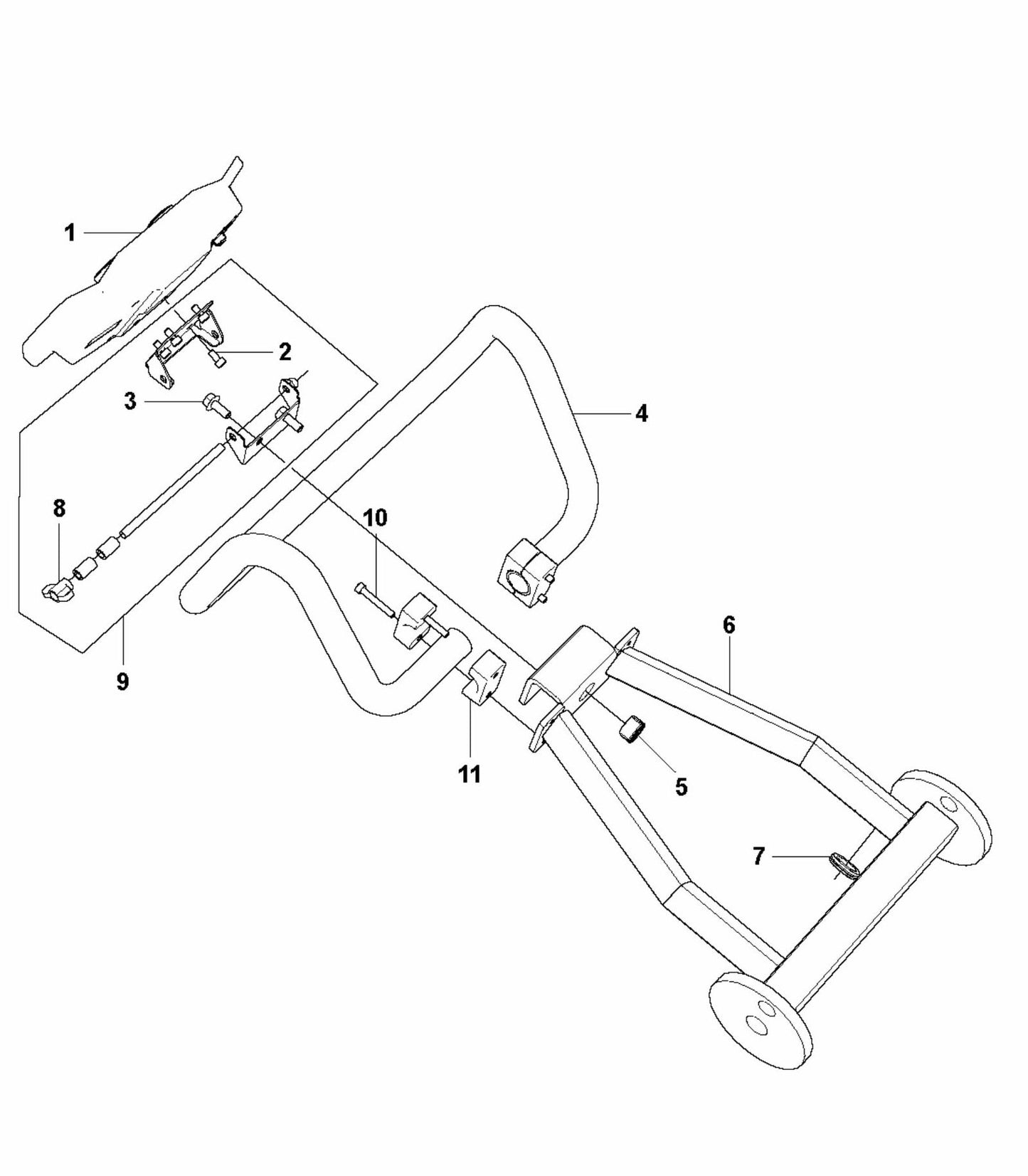HTC T5 (4 kW) Handle And Controls Assembly Parts