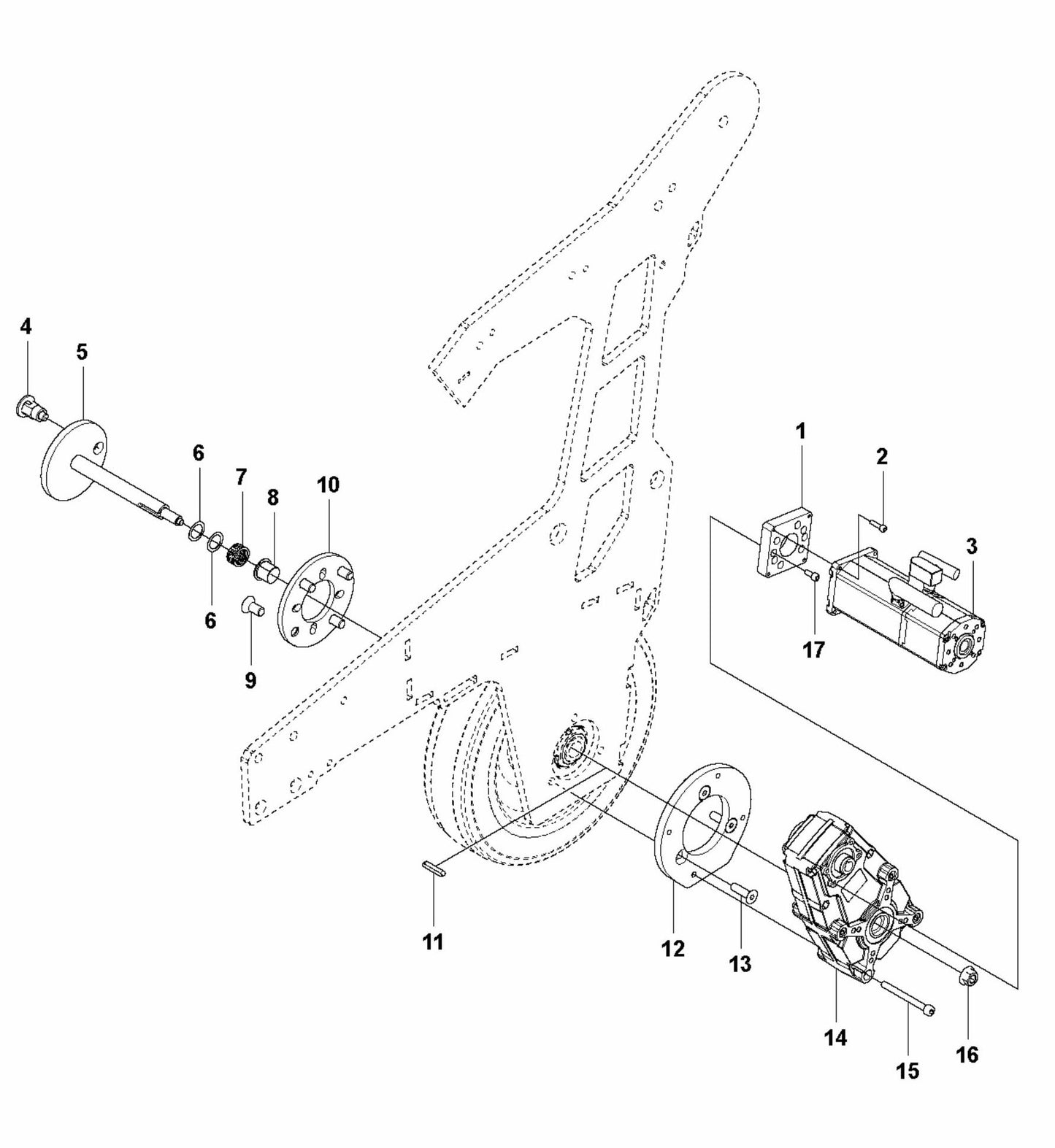 HTC T6 Drive Motor Assembly V.2 Parts