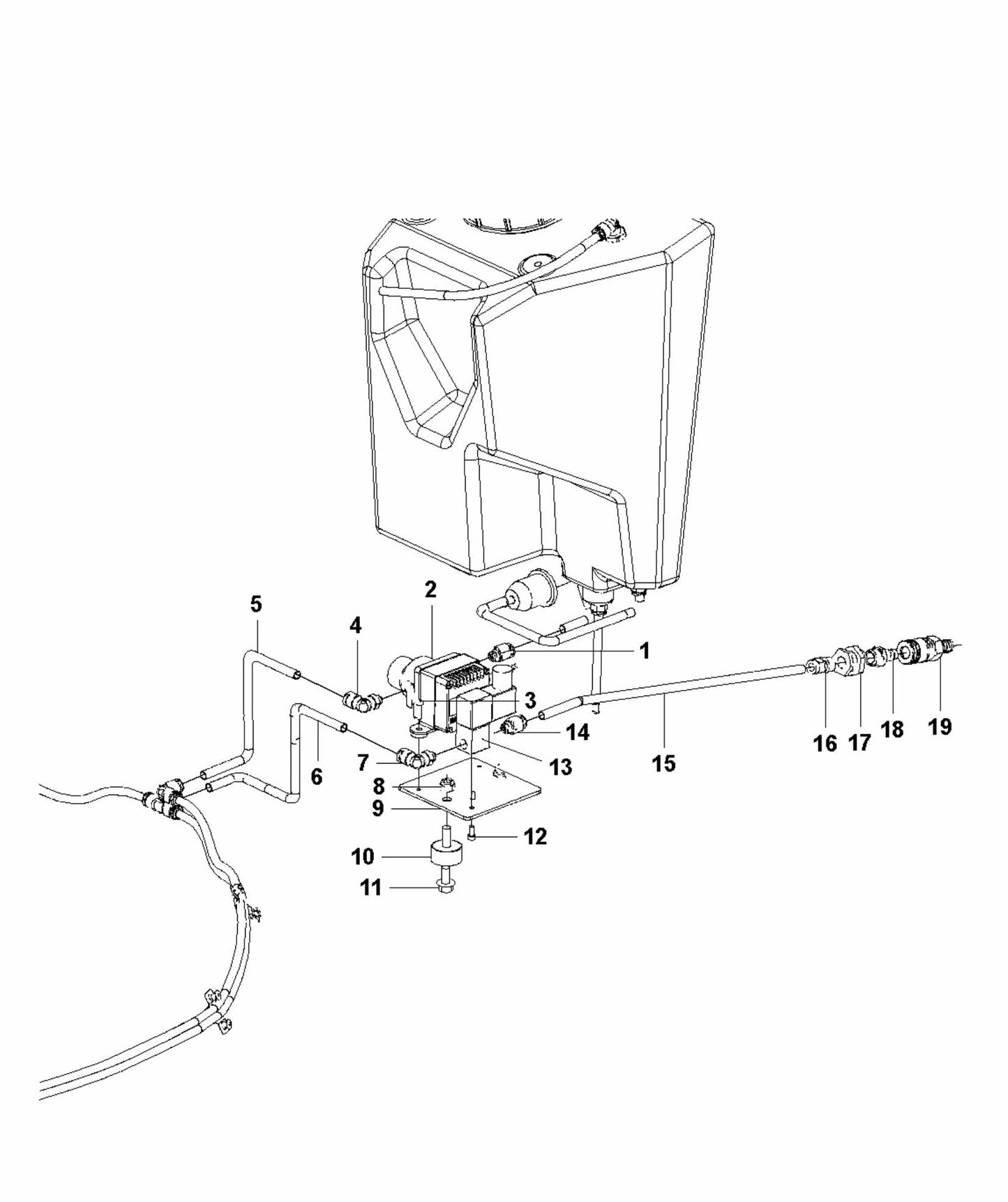 HTC T8 Mist Pump Assembly Parts