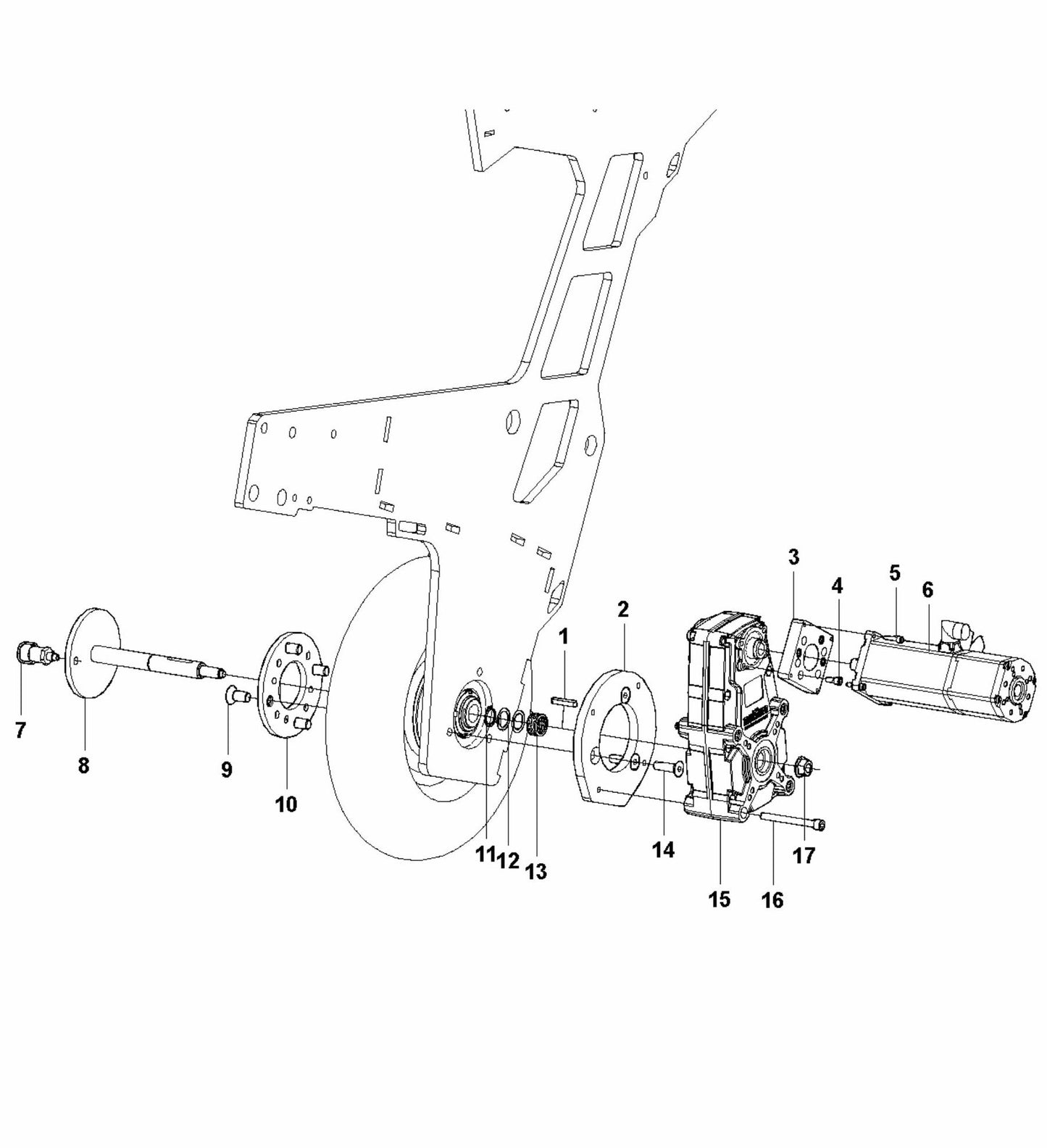 HTC T8 Drive Motor Assembly V.1 Parts