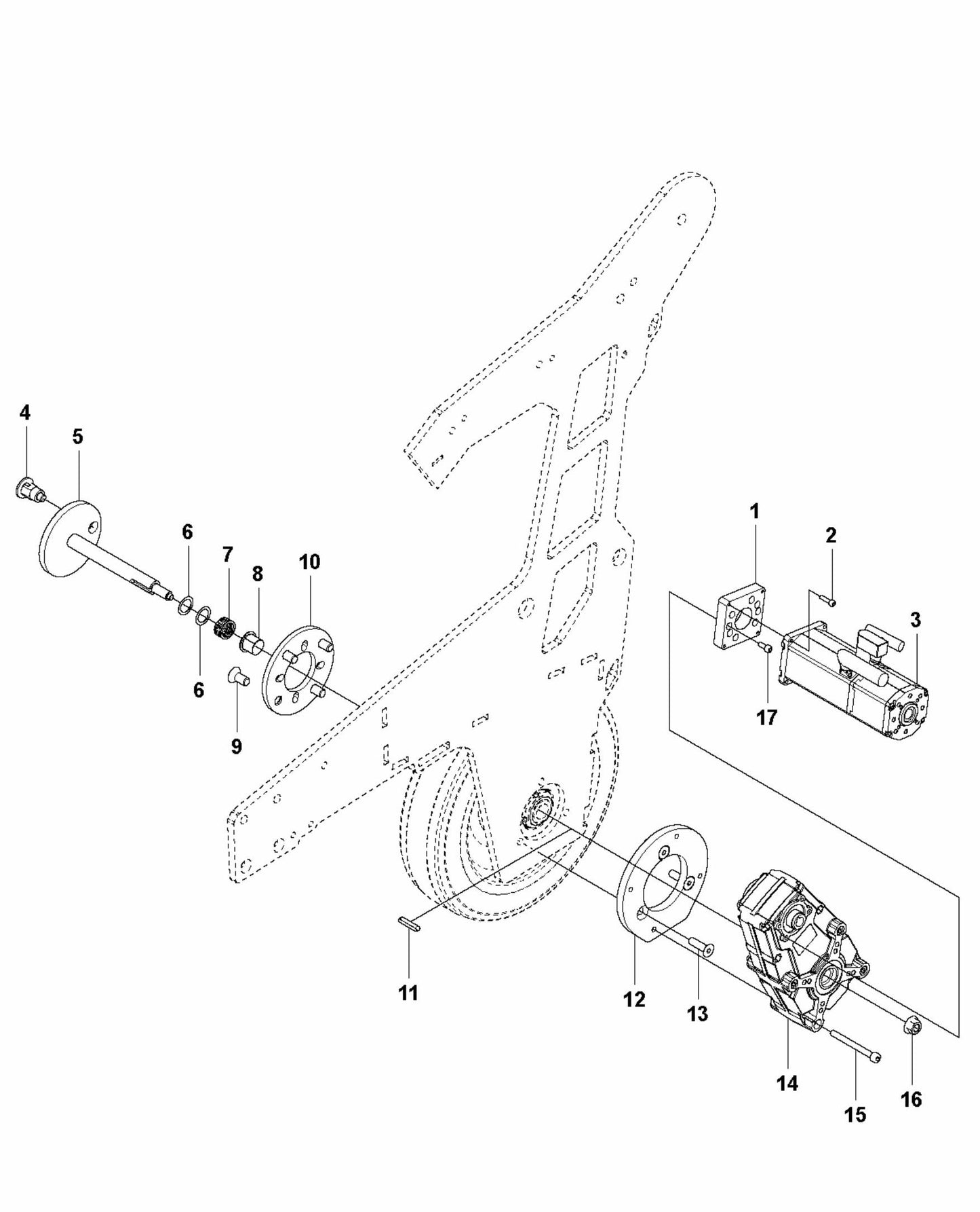HTC T8 Drive Motor Assembly V,2 Parts