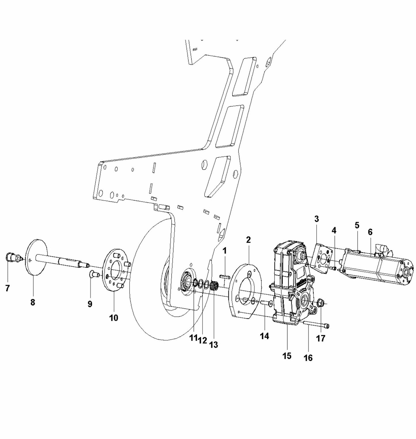 HTC X6 Drive Motor Assembly V.1 Parts