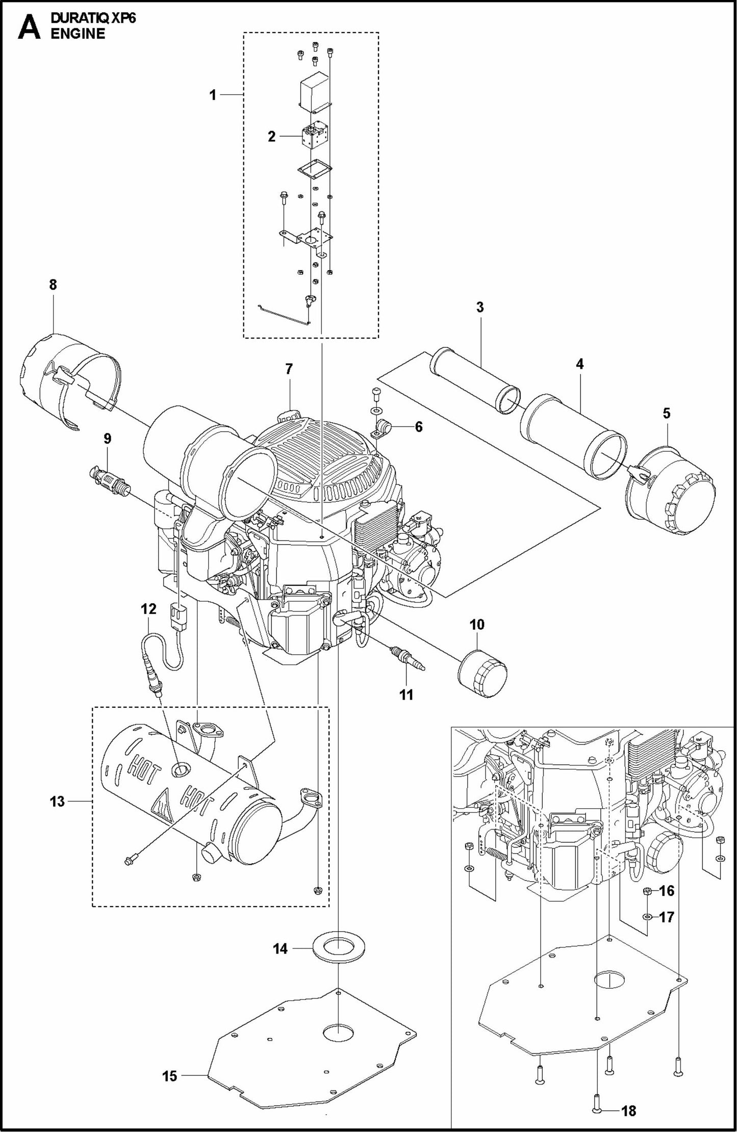 HTC XP6 Engine Assembly Parts