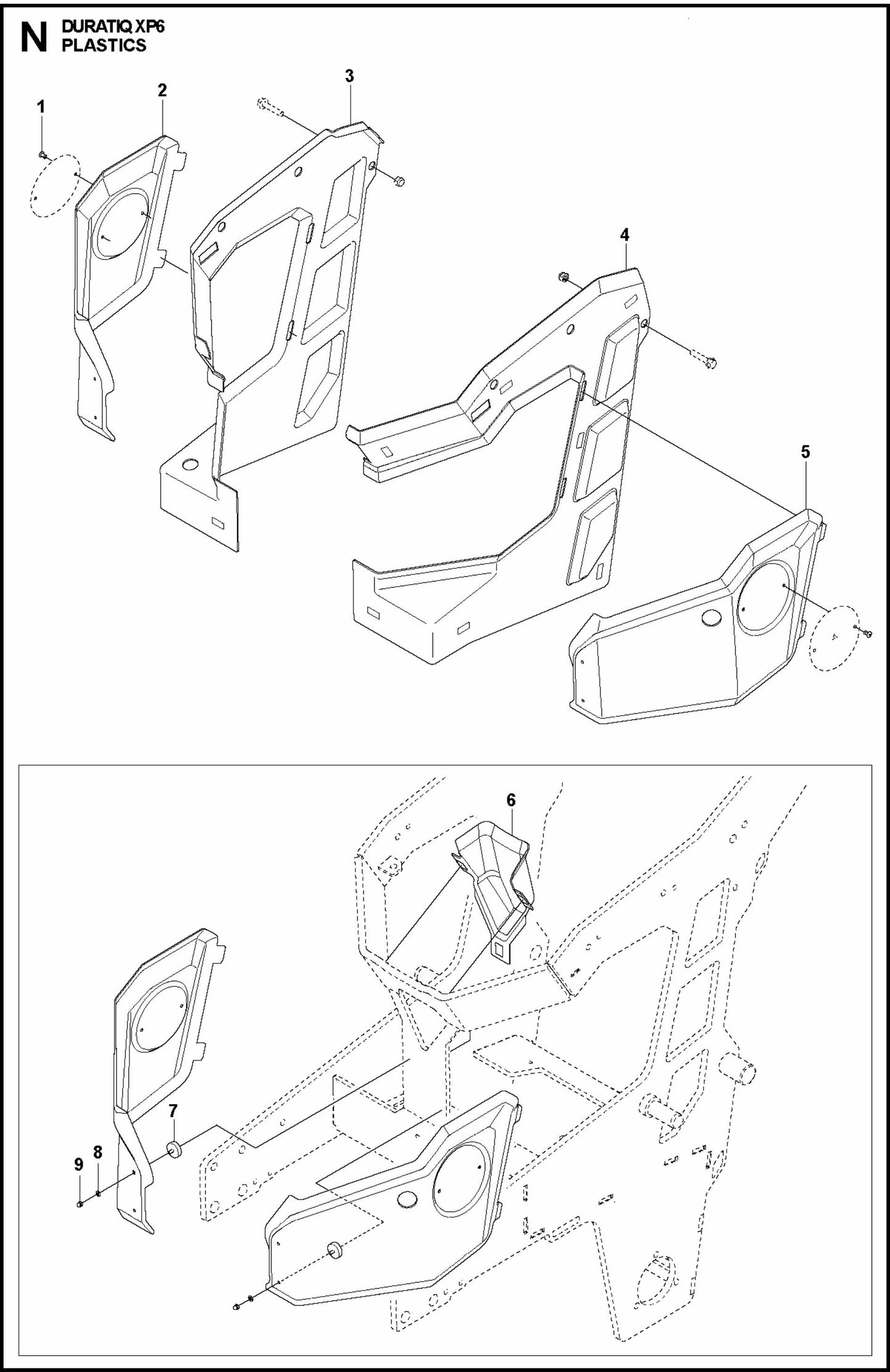 HTC XP6 Plastics Assembly Parts