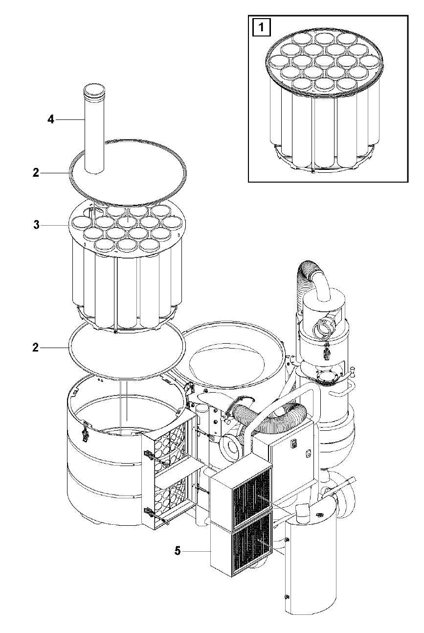 HTC D80 Filters Assembly Parts
