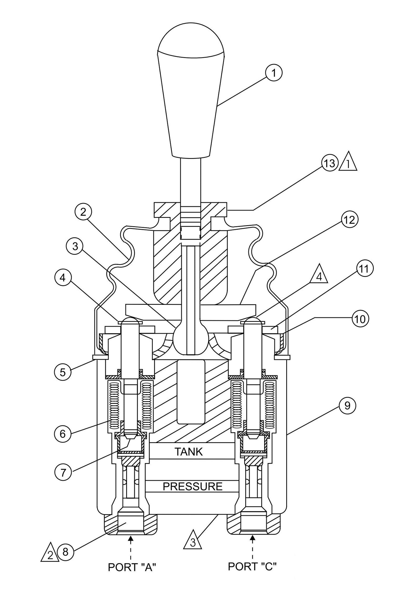 HTH-Series Valve (Right Side) Assembly Parts By Multiquip Whiteman