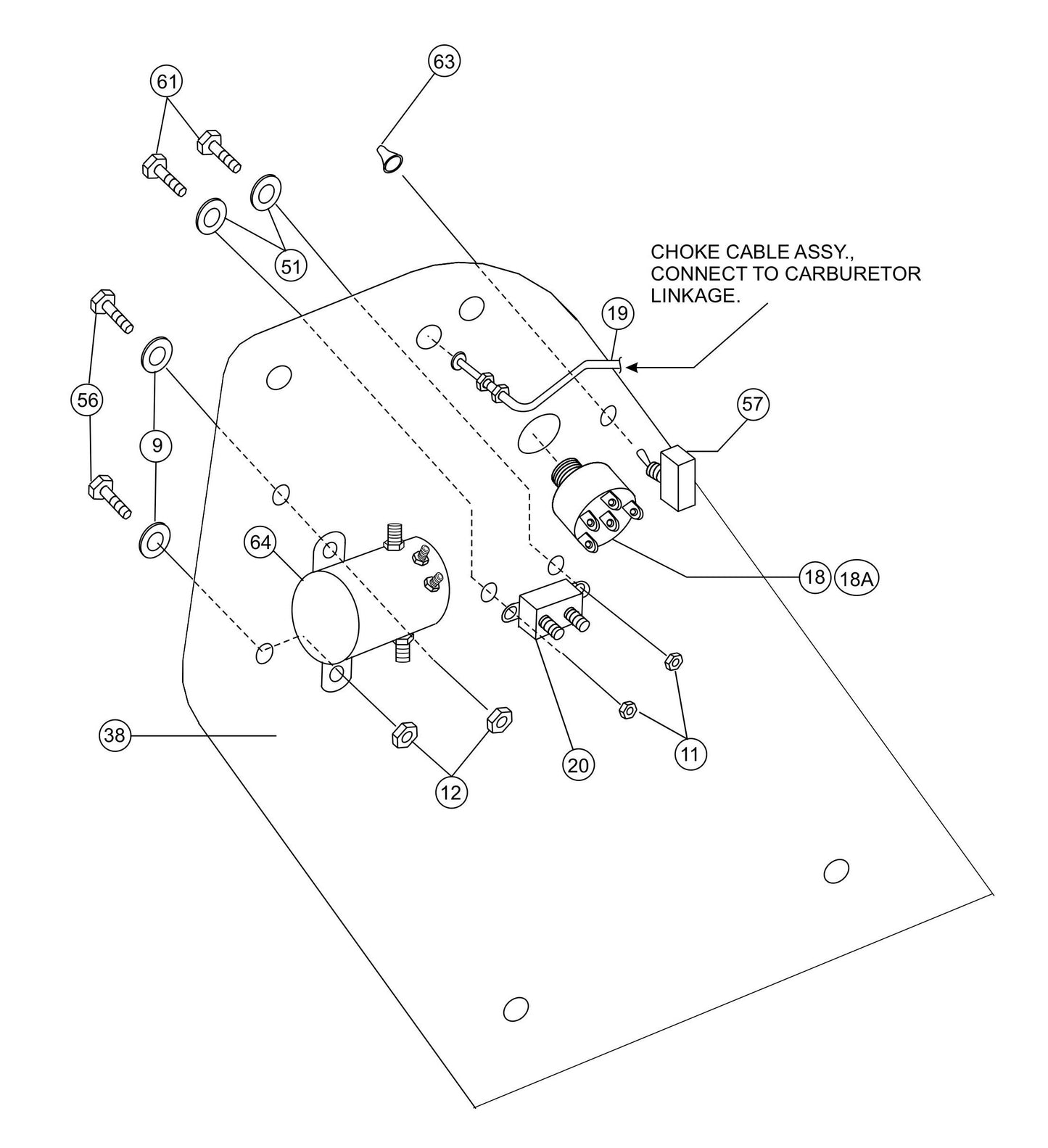 HTH-Series Front Panel (Right) (Kubota) Assembly Parts By Multiquip Whiteman