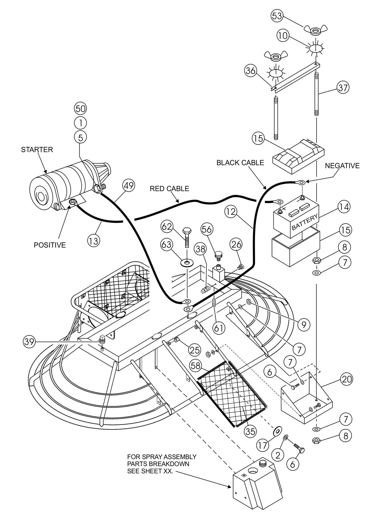 HTH-Series Battery Assembly Parts By Multiquip Whiteman