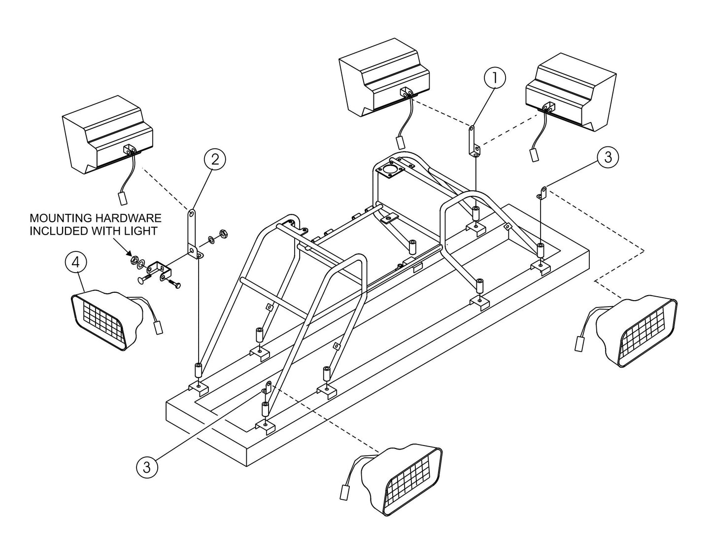 HTH-Series Light Assembly Parts By Multiquip Whiteman