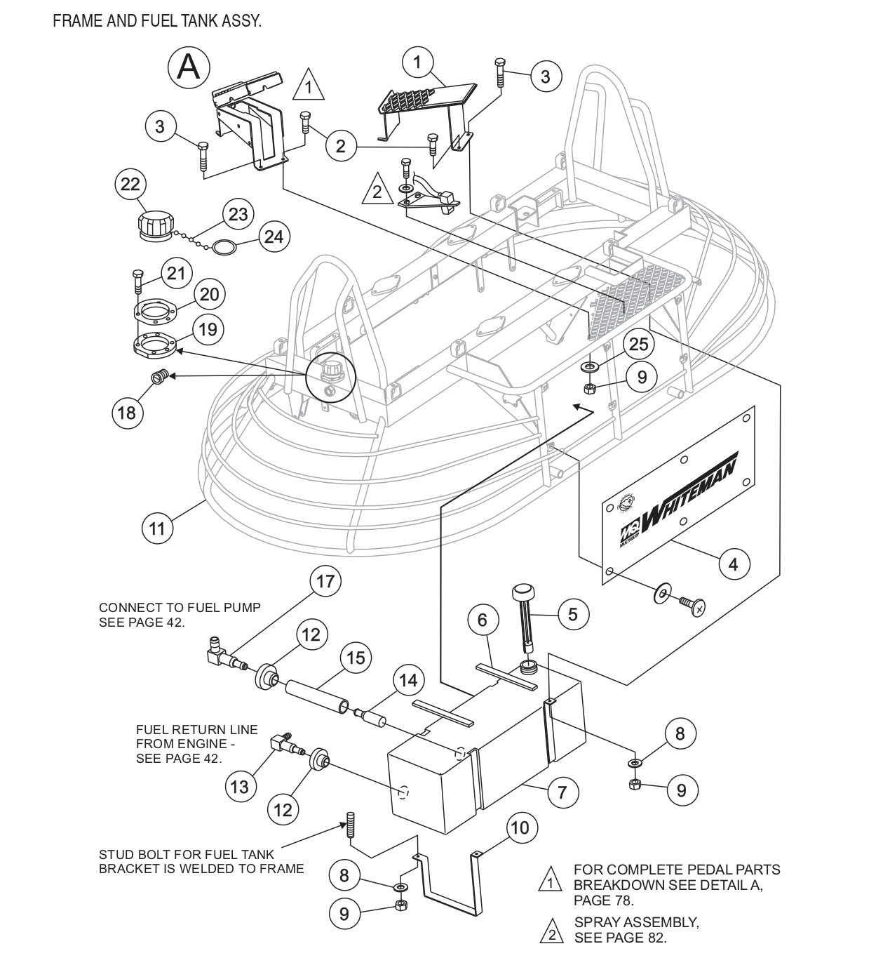 HTH44T— Frame And Fuel Assembly Parts By Multiquip Whiteman
