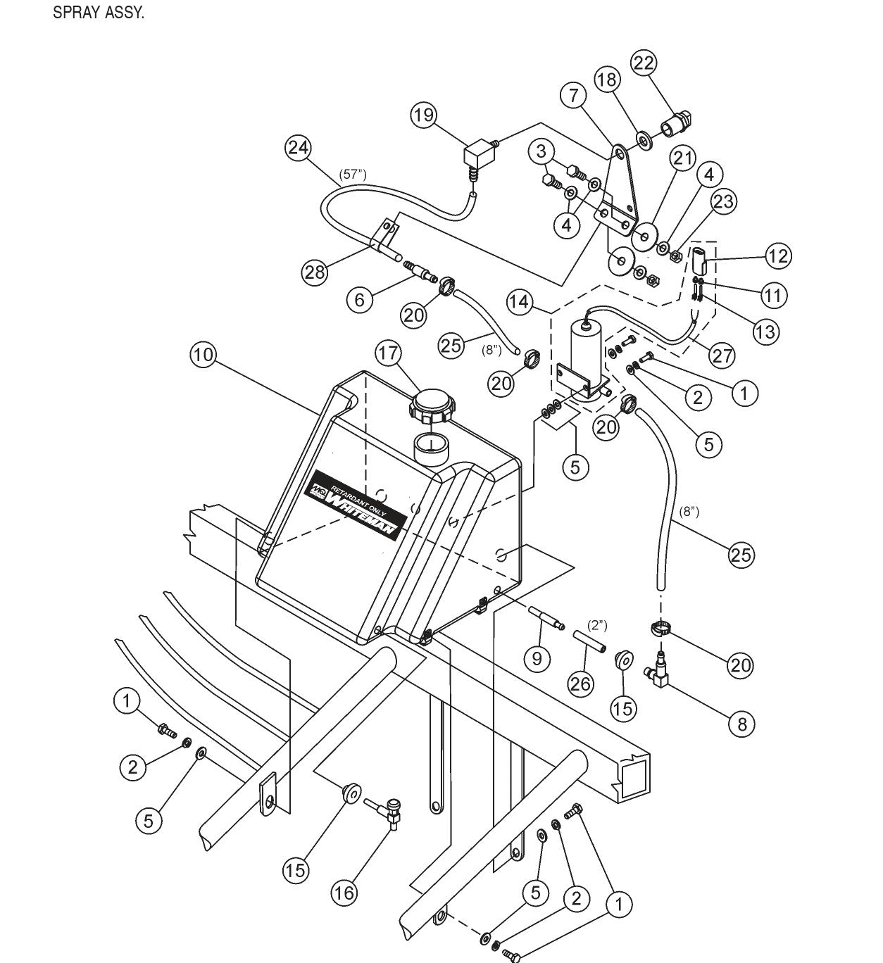 HTH44T— Spray Assembly Parts By Multiquip Whiteman