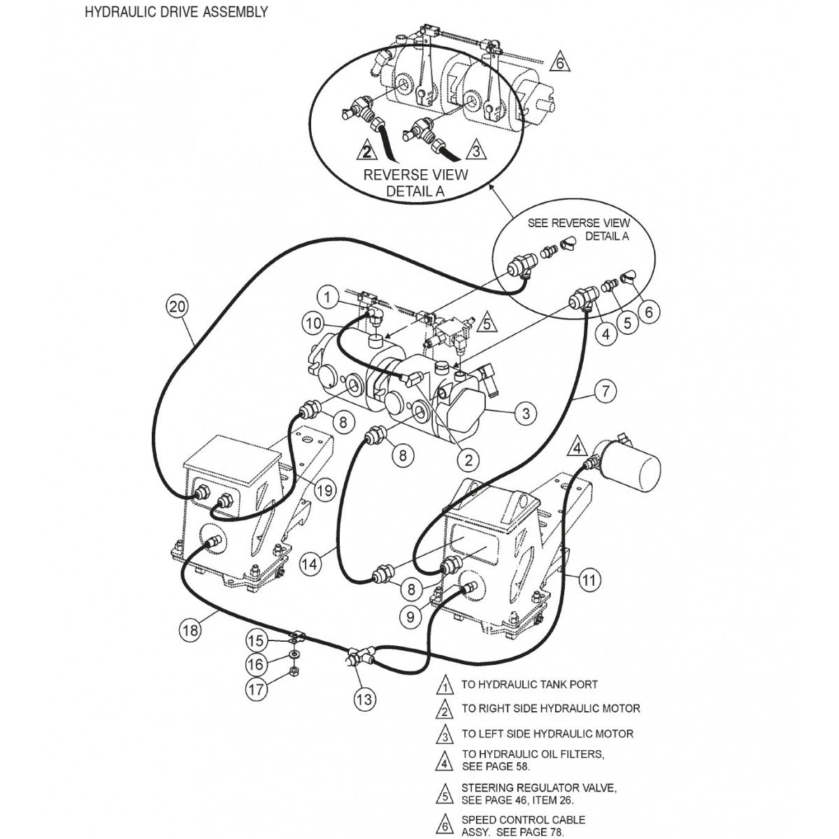 HTH44T— Hydraulic Drive Assembly Parts By Multiquip Whiteman