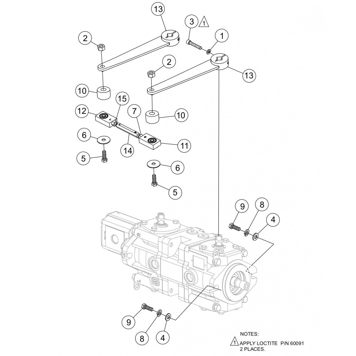 HTX44K4-K5-Y4-Y5— Pump Levers Assembly Parts By Multiquip Whiteman