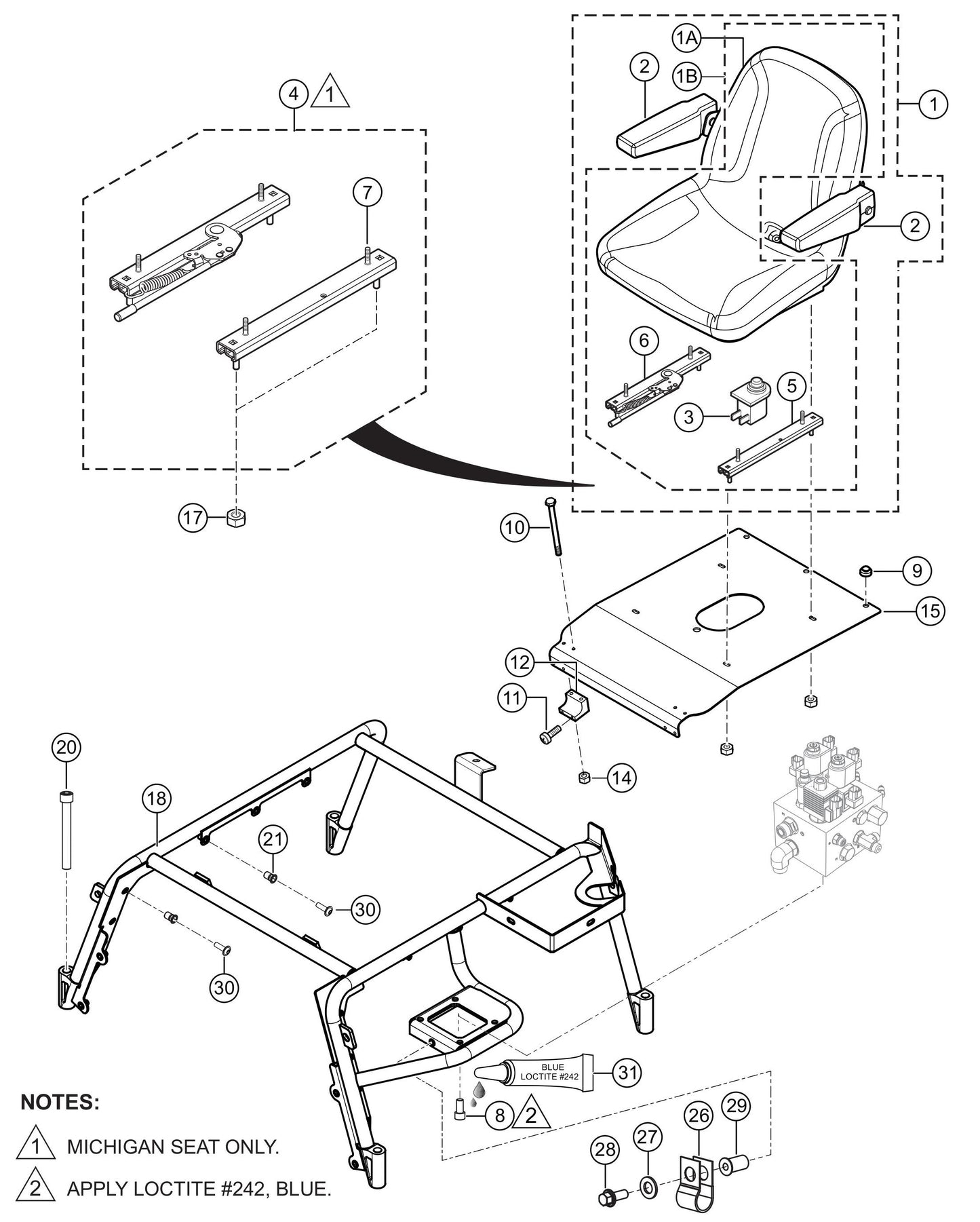 HTXG6DF SN PD2003218 And Above Seat Frame Assembly Parts