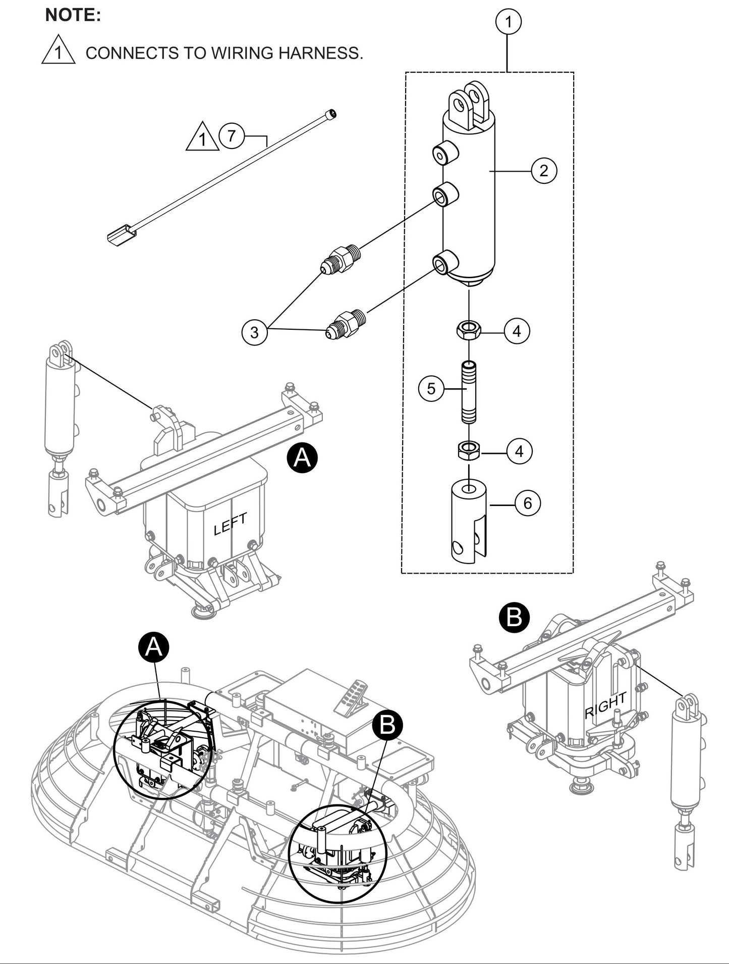HTXG6DF SN PD2003218 And Above Hydraulic Cylinder Assembly Parts