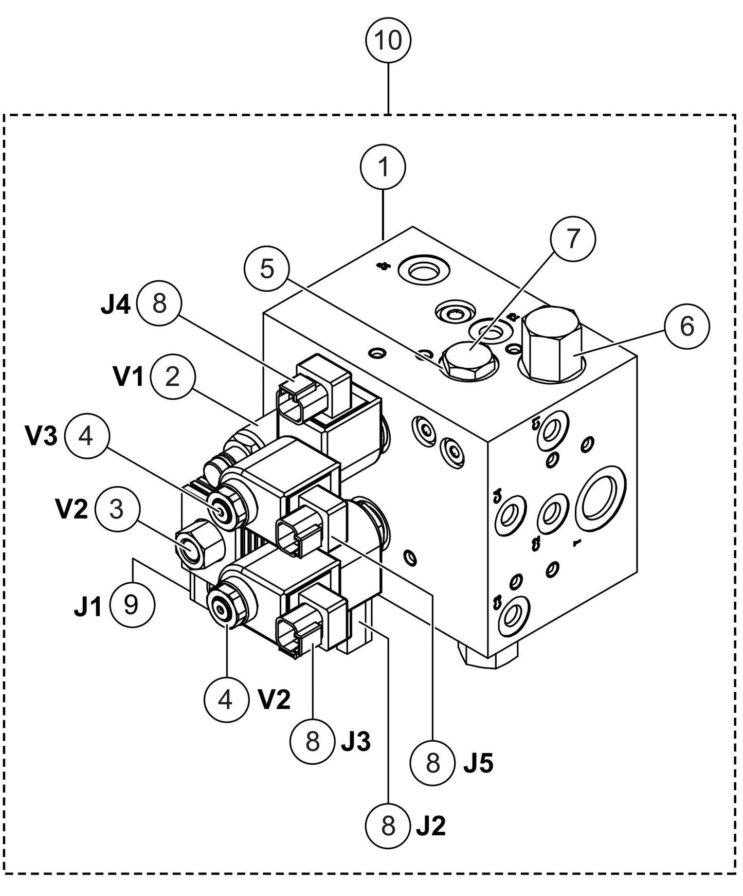 HTXG6DF SN PD2003218 And Above Pitch Block Assembly (Valves) Parts