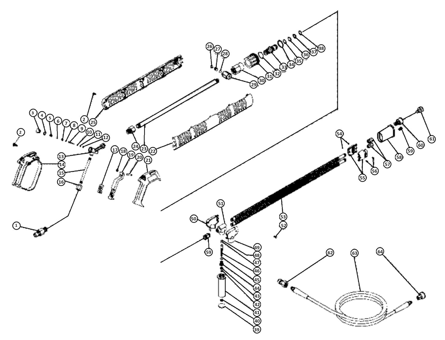 HU-1002-0M12 Gun//Wand Assembly Parts by Mi-T-M