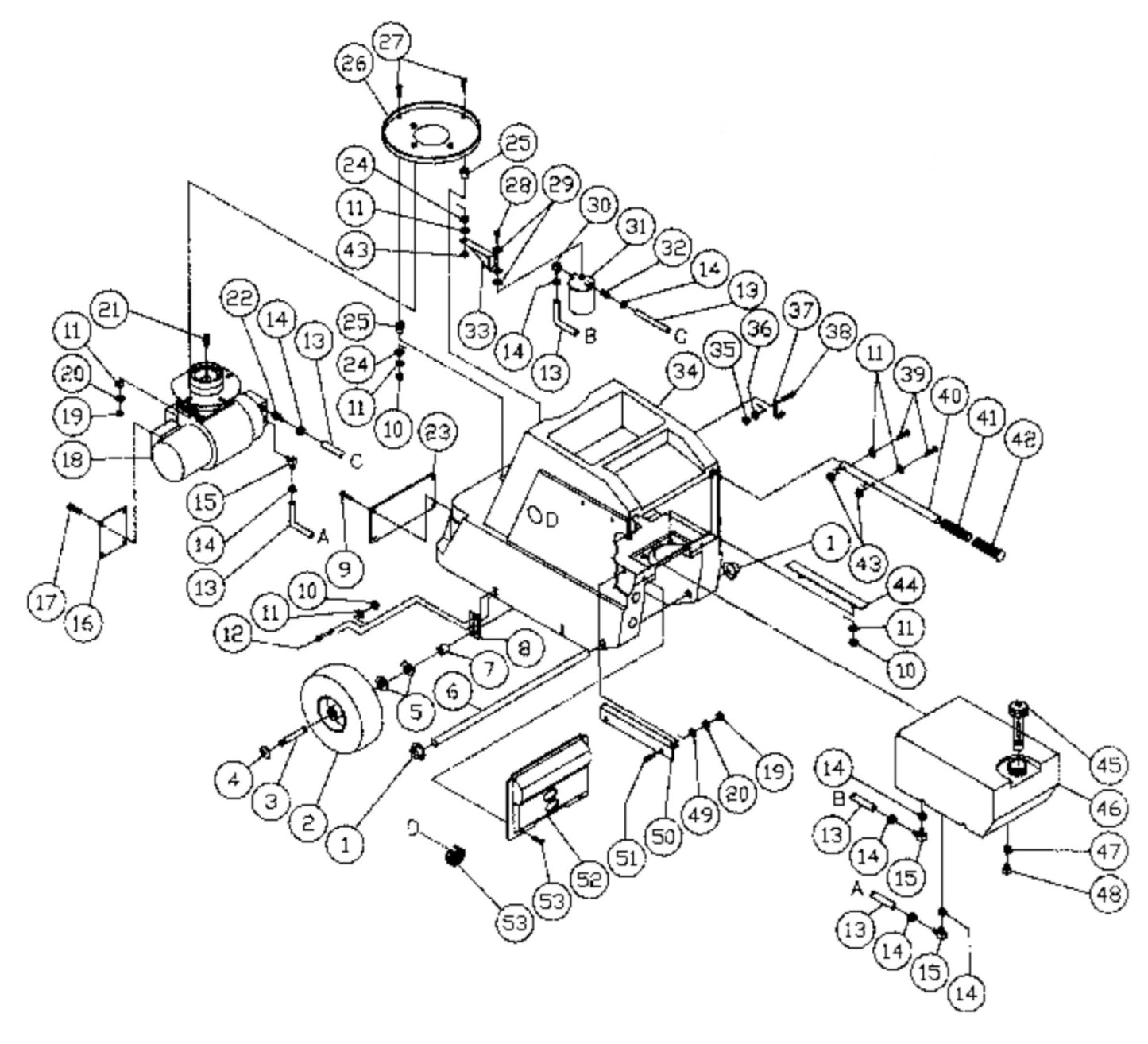 HU-1002-0M12 Frame Assembly Parts by Mi-T-M