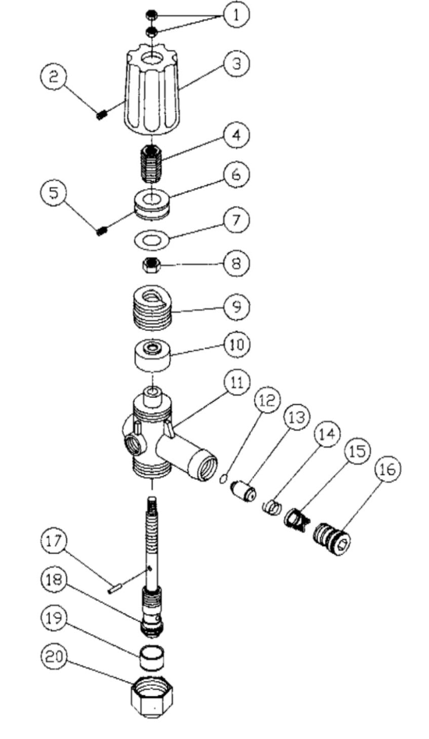 HU-1002-0M12 Unloader Assembly Parts by Mi-T-M
