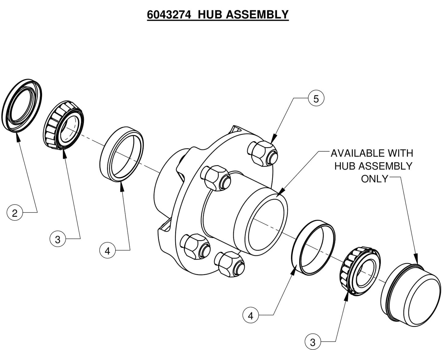 CC7874XL Hub Assembly