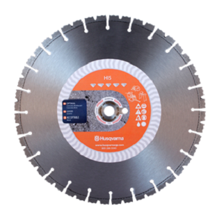 14" Husqvarna 542774541 HI5 Elite-Cut Diamond Saw Blade Wet/Dry- 5 pc pack