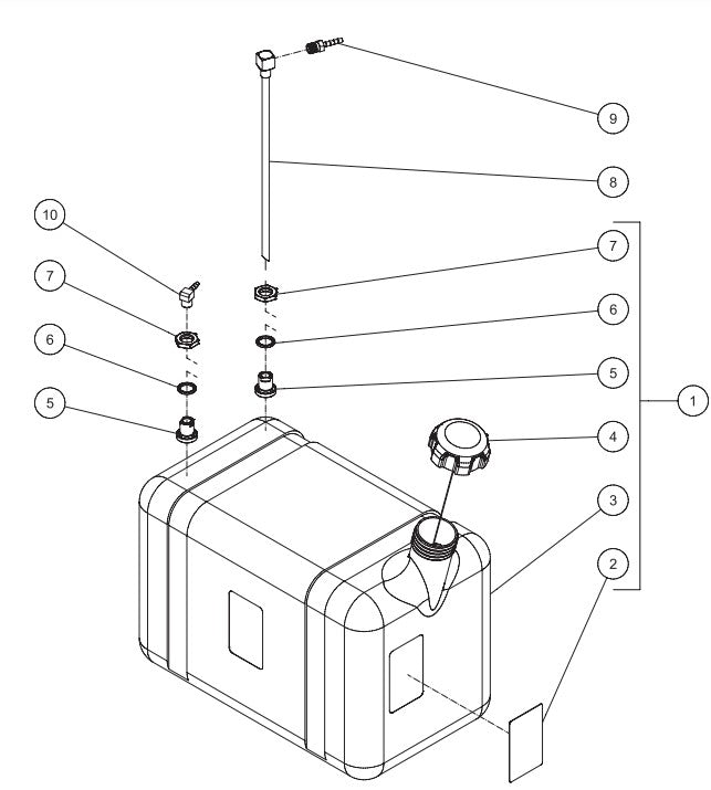 HVS Series  Gas Tank Assembly Parts by Mi-T-M